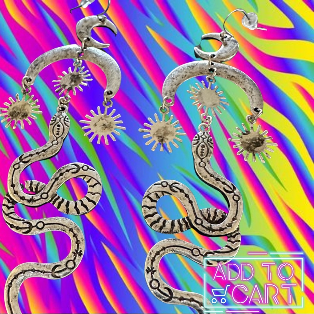 SERPENT MOON DROP EARRINGS